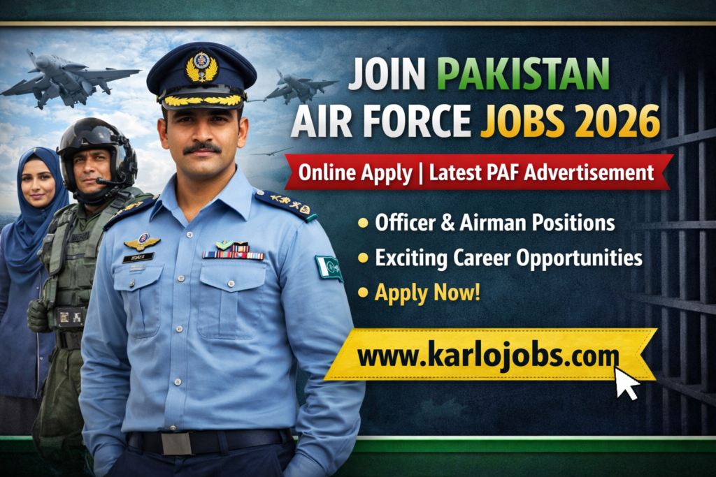 Join Pakistan Air Force Jobs 2026 – Online Registration & Application Form