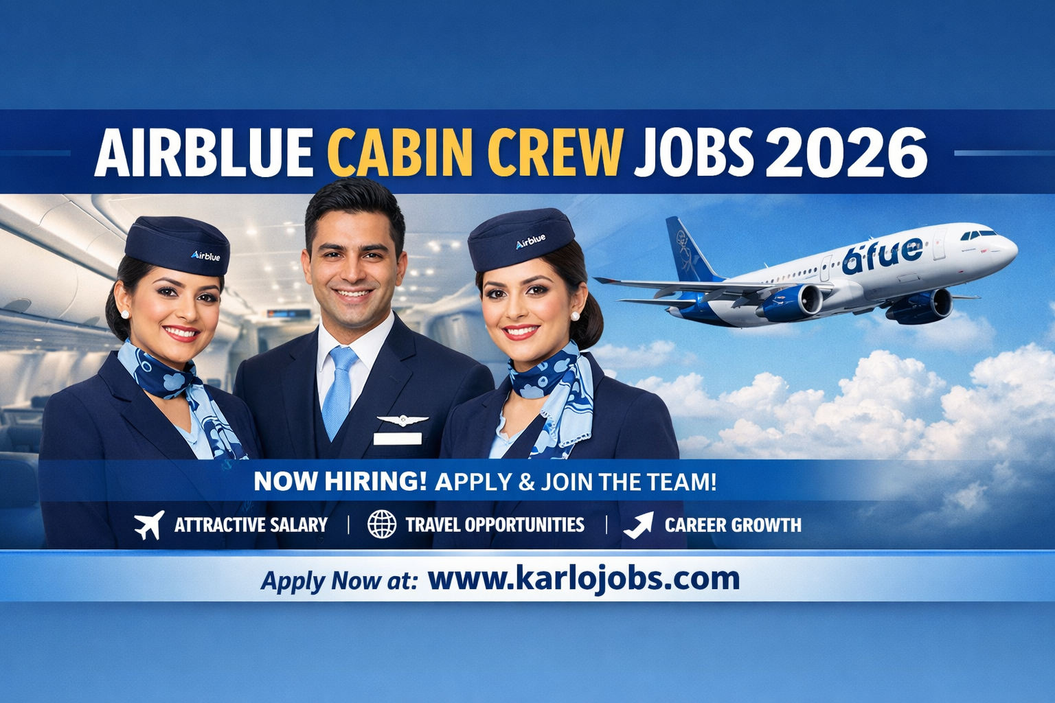 Airblue Cabin Crew Jobs 2026 – Apply Online for Air Hostess & Flight Steward Vacancies
