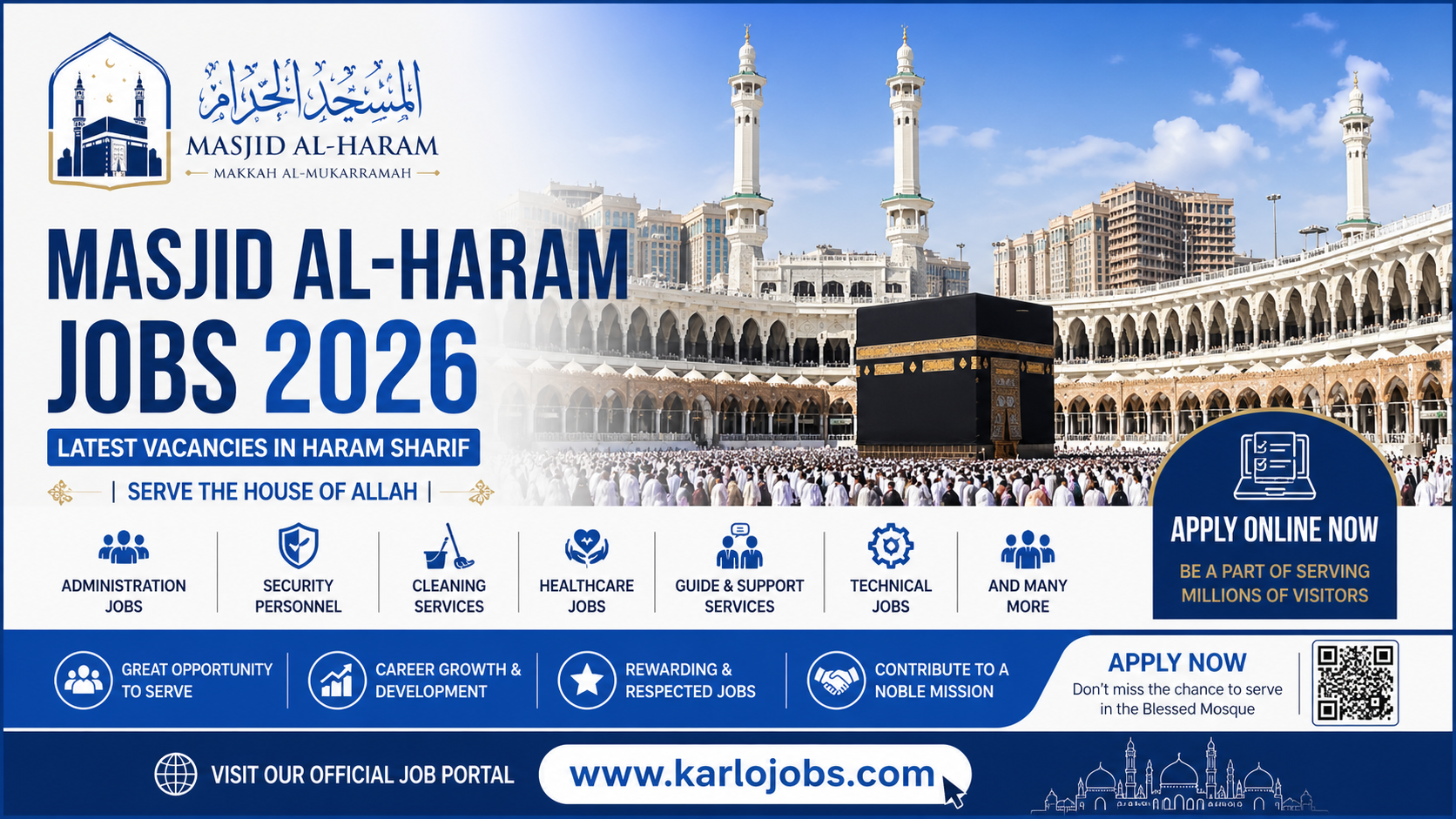 Masjid al-Haram Jobs 2026 – Apply Online for Latest Haram Sharif Vacancies