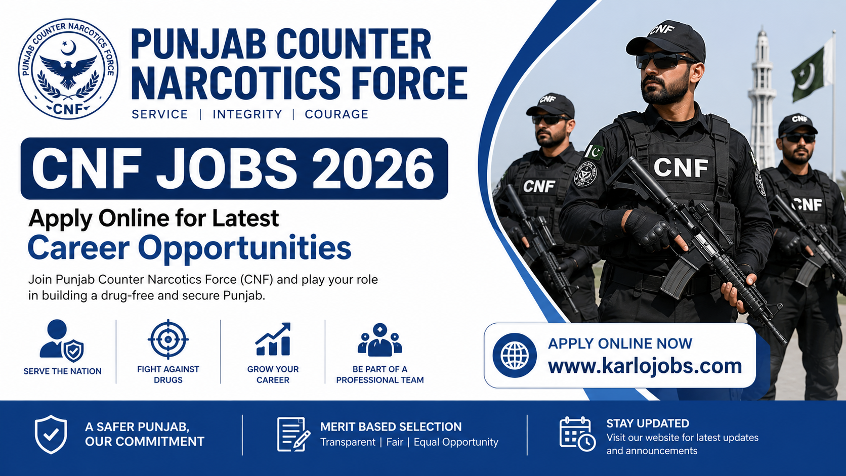 Punjab Counter Narcotics Force CNF Jobs 2026 – Apply Online for Latest Vacancies