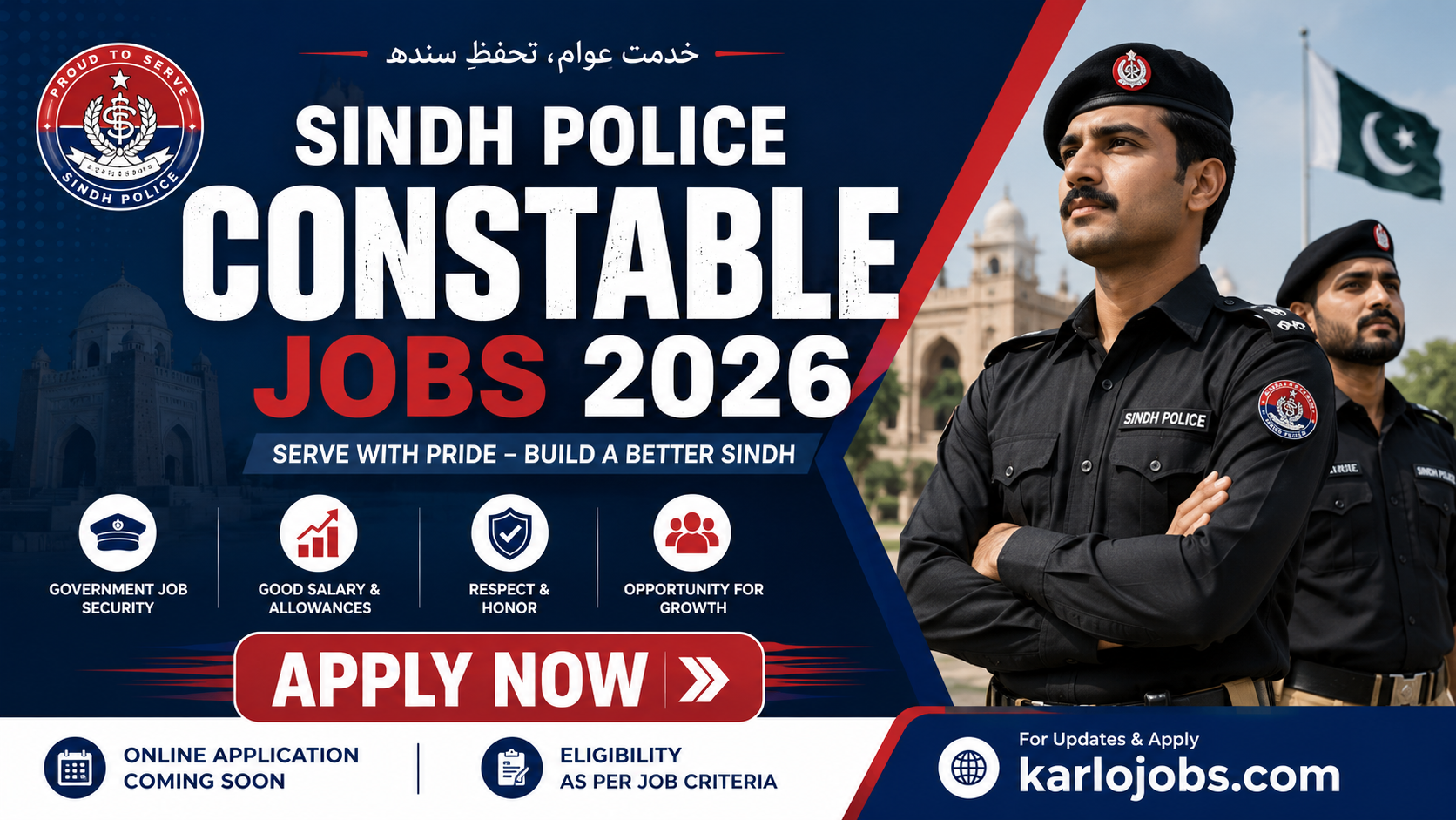 Join Sindh Police Jobs 2026 – Apply Online for Male & Female