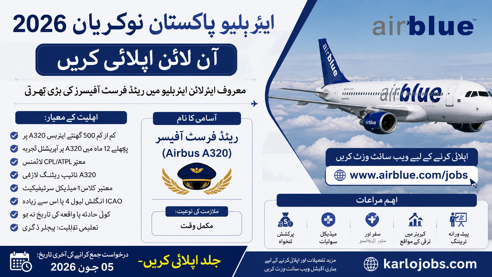 Airblue Pakistan Jobs 2026 | Online Application for Male & Female